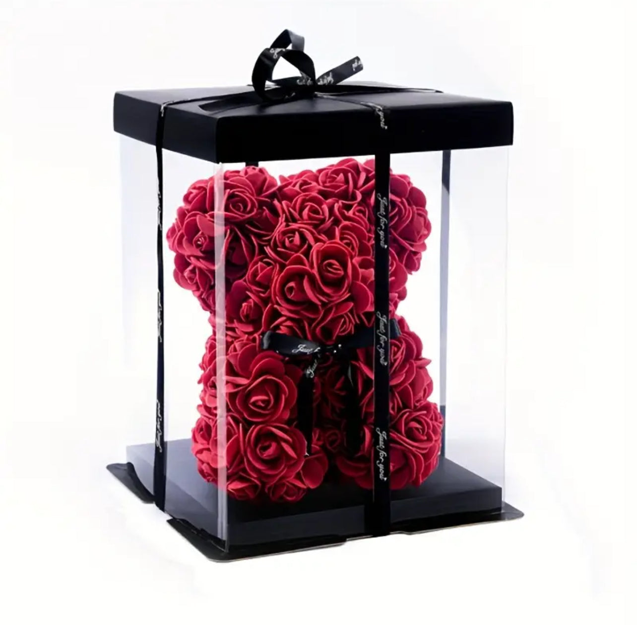 Red Rose Teddy Gift Box – 20×10 cm